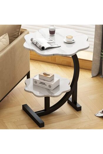 Generic Corner Accent Side Table, Sofa Coffee Table, Nightstand, Sofa Side Snack Table, Bedside End Table, L