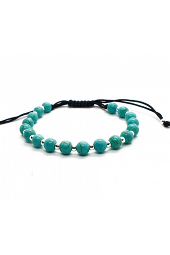 byRetroChique Bracelet byRetroChique turquoise and silver beads