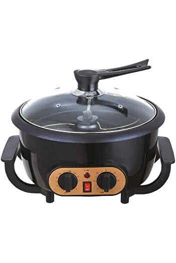Generic Electric Coffee Roaster – Stainless Steel Bean Roaster with Timer, Thermostat & Large Capacity 800W