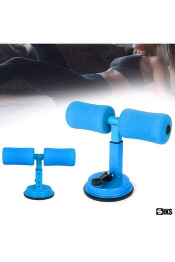 SIKS Aparat de fitness WTD1002 cu suport pentru picioare, pentru abdomen / flotări, portabil, albastru