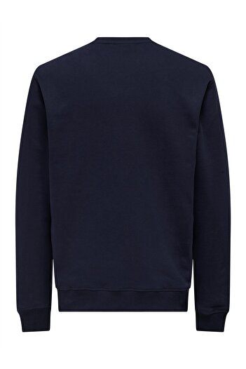 Only & Sons Onsdavid Reg Crew Sweat Men's Blue Sweatshirt - 22031914