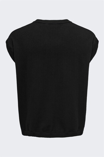 Only & Sons Onslusim Life Rlx 12 V-Neck Vest Knit Men's Black Vest - 22030784