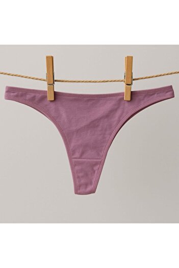 enmodaiçgiyim Dusty Rose Cotton Women's Thong Panties