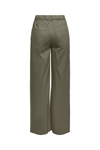 ONLY Onlsilla Mw Pull-Up Wide Pant Pnt Women's Green Denim Trousers - 15344674