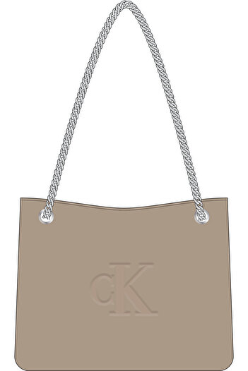 Calvin Klein Calvin Klein Women Crockery Sculpted Chain Shoulder Bag