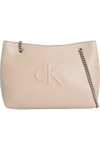 Calvin Klein Calvin Klein Women Crockery Sculpted Chain Shoulder Bag