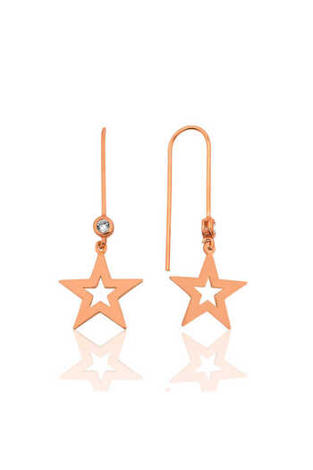 norsary Silver Star Earrings