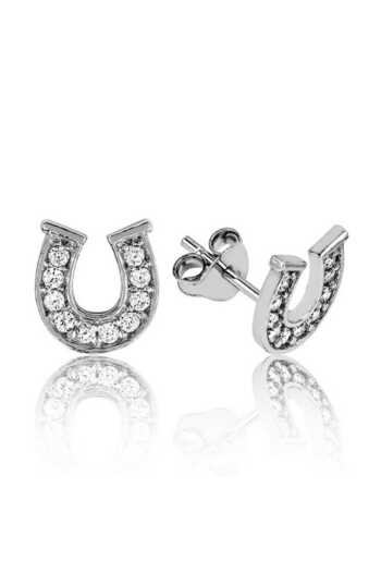 norsary Silver Nile Studded Earrings