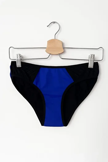 enmodaiçgiyim Saks Blue Cotton Women's Slip Panties