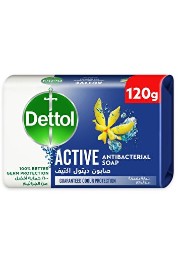 Dettol Active Anti-Bacterial Bar Soap Sea Minerals Fragrance 120 g