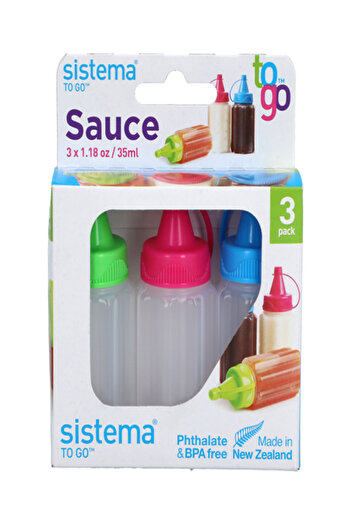Sistema 3-Piece Sauce Bottle 35ml