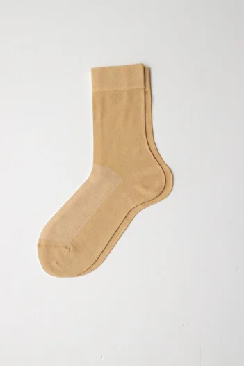 Katia&Bony Mercerized Mesh Men's Socks Beige