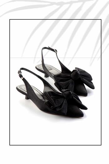 Bambi Shiny Black Women's Classic Heeled Shoes K01461110004