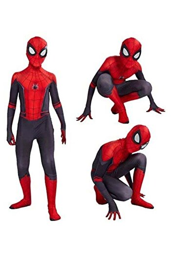 fulina Spiderman Superhero Costume with zipper closure,headwear and dresses,115cm,for kids 3+