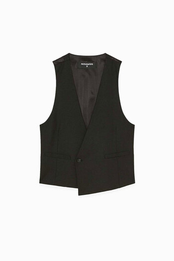 Patrizia Pepe REGULAR FIT VEST - - 52, BLACK