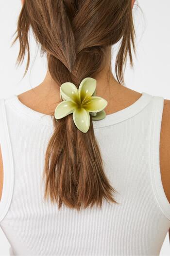 Stradivarius Set of 3 floral hair clips