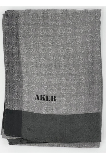 Aker Monogram Jacquard Shawl