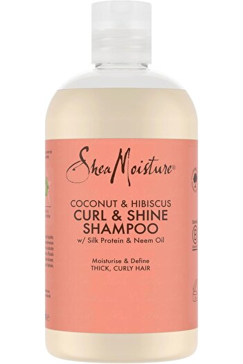 Shea Moisture Coconut & Hibiscus sulphate free shampoo Curl & Shine Shampoo for thick, curly hair, 3