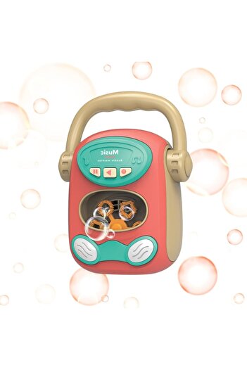 indiggo Interactive Toy for Kids, RadioBubble Bubble Maker, Lights and Sounds, 3+, Orange