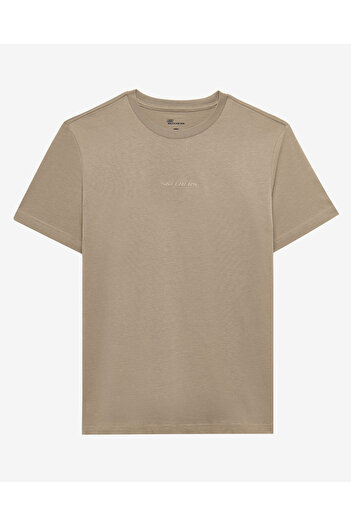 SKECHERS M Essential T-Shirt Men Beige Tshirt S2510017-235