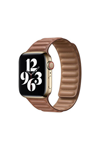 Apple Watch strap 38mm / 40mm Original Leather Link Saddle Brown Smalll
