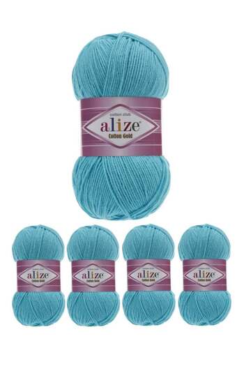 Alize Original Turkish Alize Cotton Gold Threads, 5 Pieces
