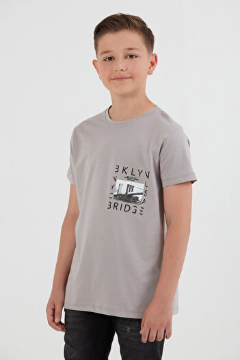 Fulla Moda 100% Cotton Printed Boy's T-Shirt