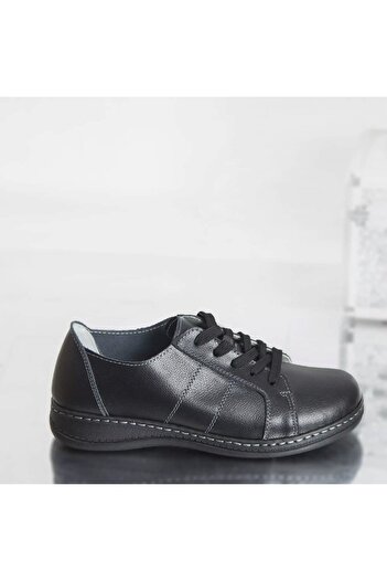 ANGEL BLUE Pantofi casual bety negru piele naturala, 37