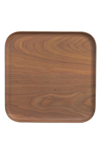Parfait Elegant and Durable Bamboo Fibre Square Dining Plate Brown 29cm