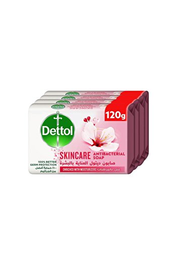Dettol Skincare Anti-Bacterial Bar Soap Rose & Sakura Blossom Fragrance