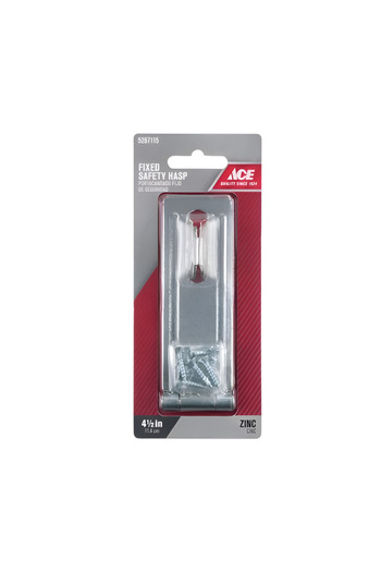 ACE High Quality Zinc Fixed Staple Safety Hasp Silver 6inch
