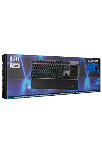 Altec Lansing ALGK8614GR Siyah/Gümüş RED SWITCH Rainbow Mekanik Gaming Oyuncu Klavye