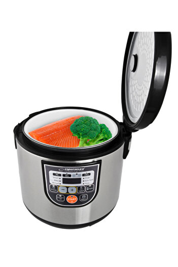 ESPERANZA Multifunctional pot, Esperanza, Plastic/Stainless steel, 860 W, Black/Silver