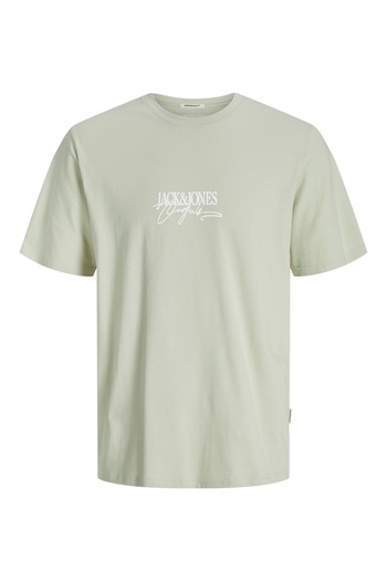 Jack & Jones J&J T-Shirt Men Logo Printed Tee Shirt Green Brandy