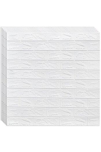 HOZRO Set 10 x Tapet 3D self-adhesive HOZRO, brick imitation model, covers an area of 5.39 sqm, modern des
