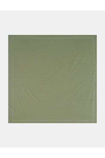 Kayra Cotton Monogram Scarf Water Green