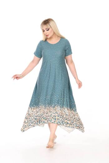 CNG MODA Plus Size Summer Premium Combed Cotton Dress