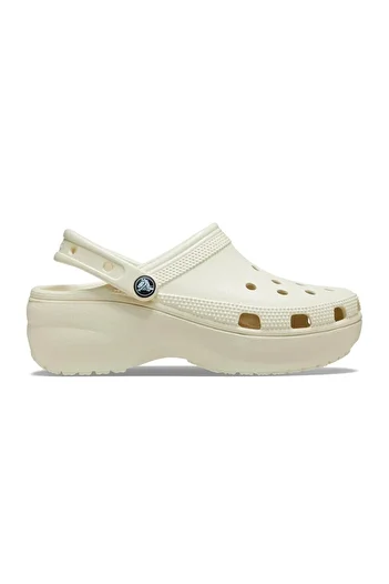 Crocs Classic Platform Clog Women's Beige Daily Style Slippers 206750_2Y2