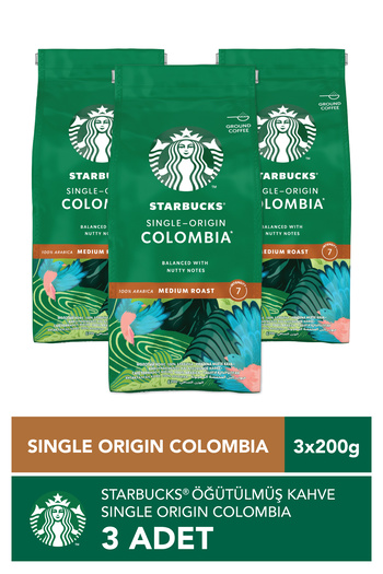 Starbucks Single Origin Colombia Öğütülmüş Kahve 3x200g