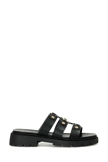 Nine West Mınt 4Fx Black Women's Flat Slippers