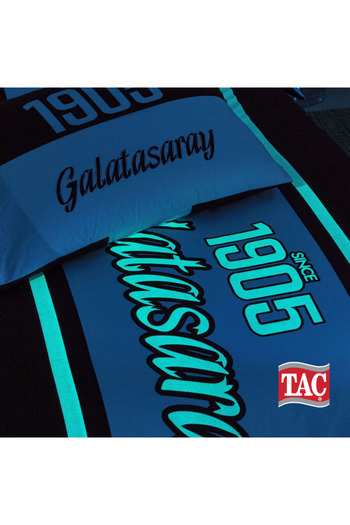 Taç Lisanslı Galatasaray 1905 Glow Tek Kişilik Pamuk Nevresim Takımı Yorgan Yastık