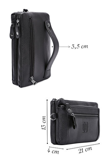 Derimod Men's Black Handbag 24Sbd3100Ft