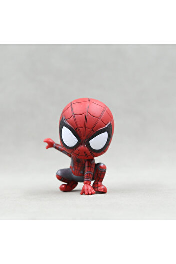 Choice Orange Anime 8Cm Marvel Spider Man Anime Figures Spiderman Model Toys for Boys QVersion Home Decor C