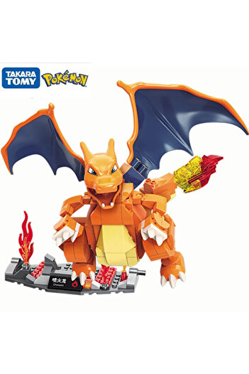 Choice With Box Charizard Pokemon Charizard Mewtwo Bulbasaur Building Blocks Cartoon Figure Model Bricks Se