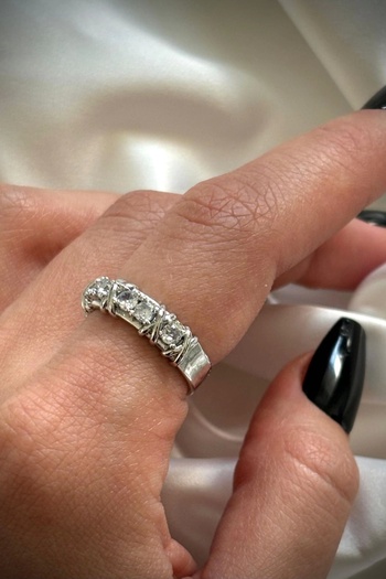 Leo'Stone New Series Xoxo Co Model Adjustable Women's Steel Ring