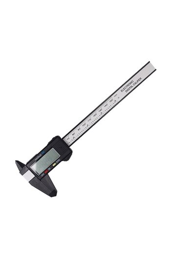 Choice1 Black-- 150mm 6inch Digital Vernier Calipers 0-150mm Lcd Electronic Caliper, Carbon Fiber Gauge, Hei