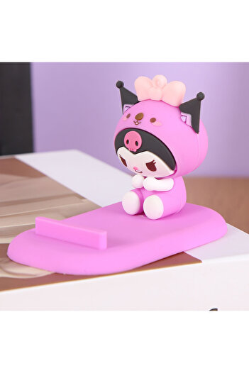 Choice1 Kuromi Kawaii Sanrio Hello Kitty Mobile Phone Holder Anime Kuromi Cinnamoroll Melody Doll Model Desk