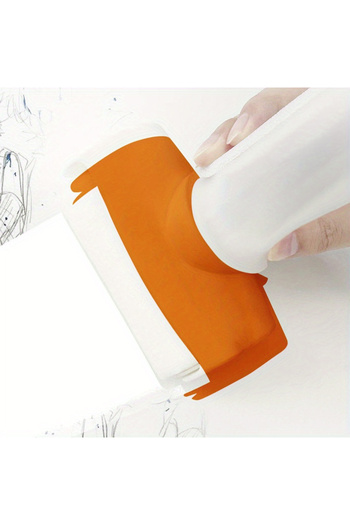 Choice 1pc orange Reusable paint roller brush, wall repair and decoration tool, refillable bottle dispenser