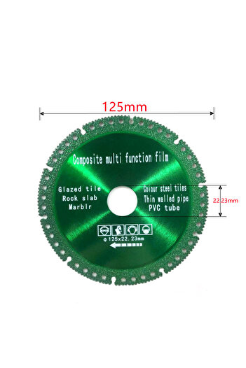 Choice 125x22.23mm 115/125mm Brazed diamond saw blade cutting disc 22.23mm steel metal stone cast iron stee