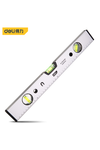 Deli 400mm Spirit Level Magnetic Torpedo Level Tool with 3 Vials Aluminum Shockproof Bubble Level High Vi